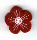 rw1006.L Large Geranium - Red & White  by Just Another Button Company