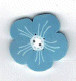 bw1006.L Large Geranium - Blue & White by Just Another Button Company