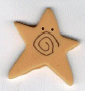 a3500.X Extra Large Gold Swirly Star   
