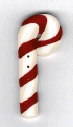 4655.X Extra Large Flat Candy Cane  by Just Another Button Company