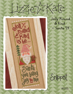 #S115 Jolly Round & Kind.  Santa 2014 by Lizzie Kate