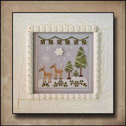  Snowy Deer :  Frosty Forest by Country Cottage Needleworks