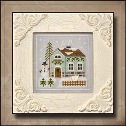 Snowman's Cottage : Frosty Forest by Country Cottage Needleworks  