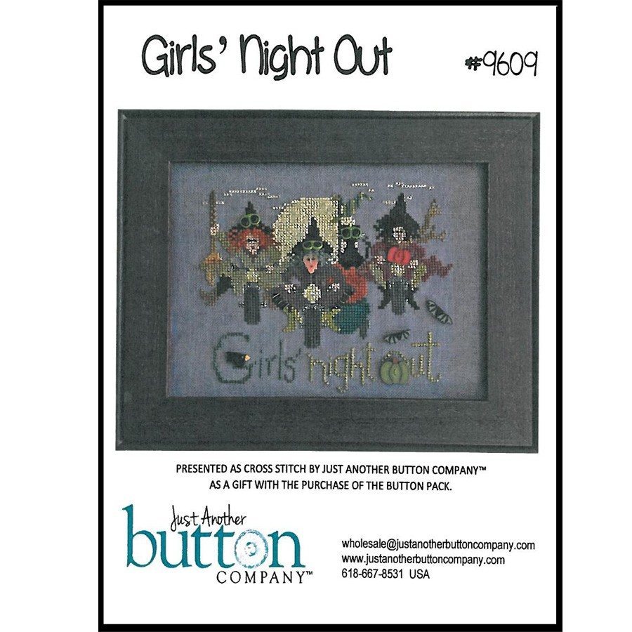 Girls' Night Out Buttons with free chart by Just Another Button Company