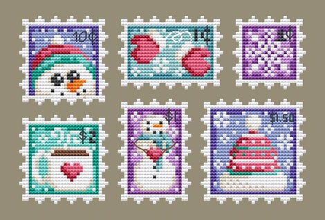 Winter Stamp Collection by Shannon Christine 