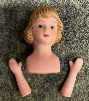 Porcelain Dolls head. Only 1 in stock Not able to reorder.