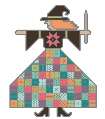 It's Sew Emma - The Quilted Witch Enamel Needle Minder