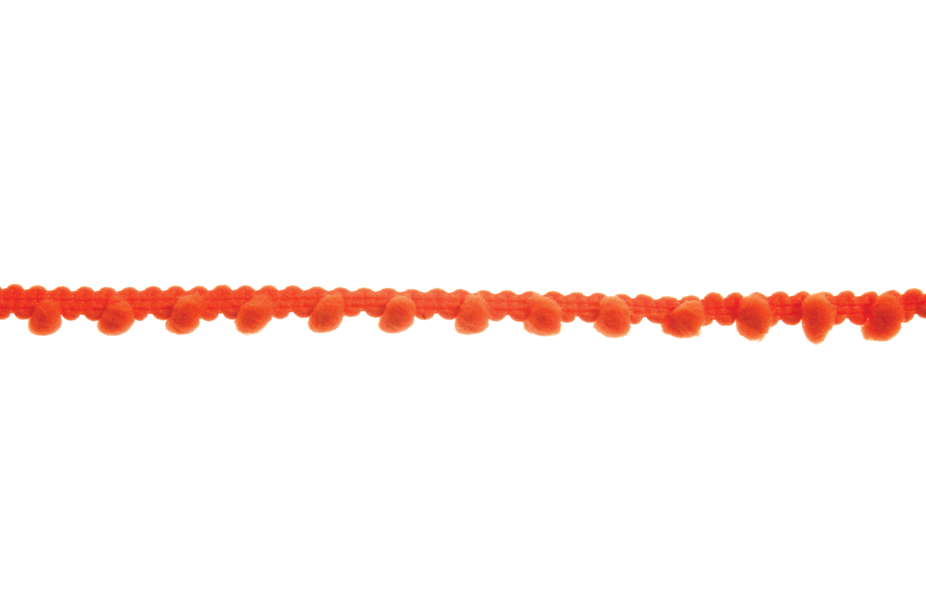 Pom Pom 27.4m x 7mm: Orange - Per Meter by Trim