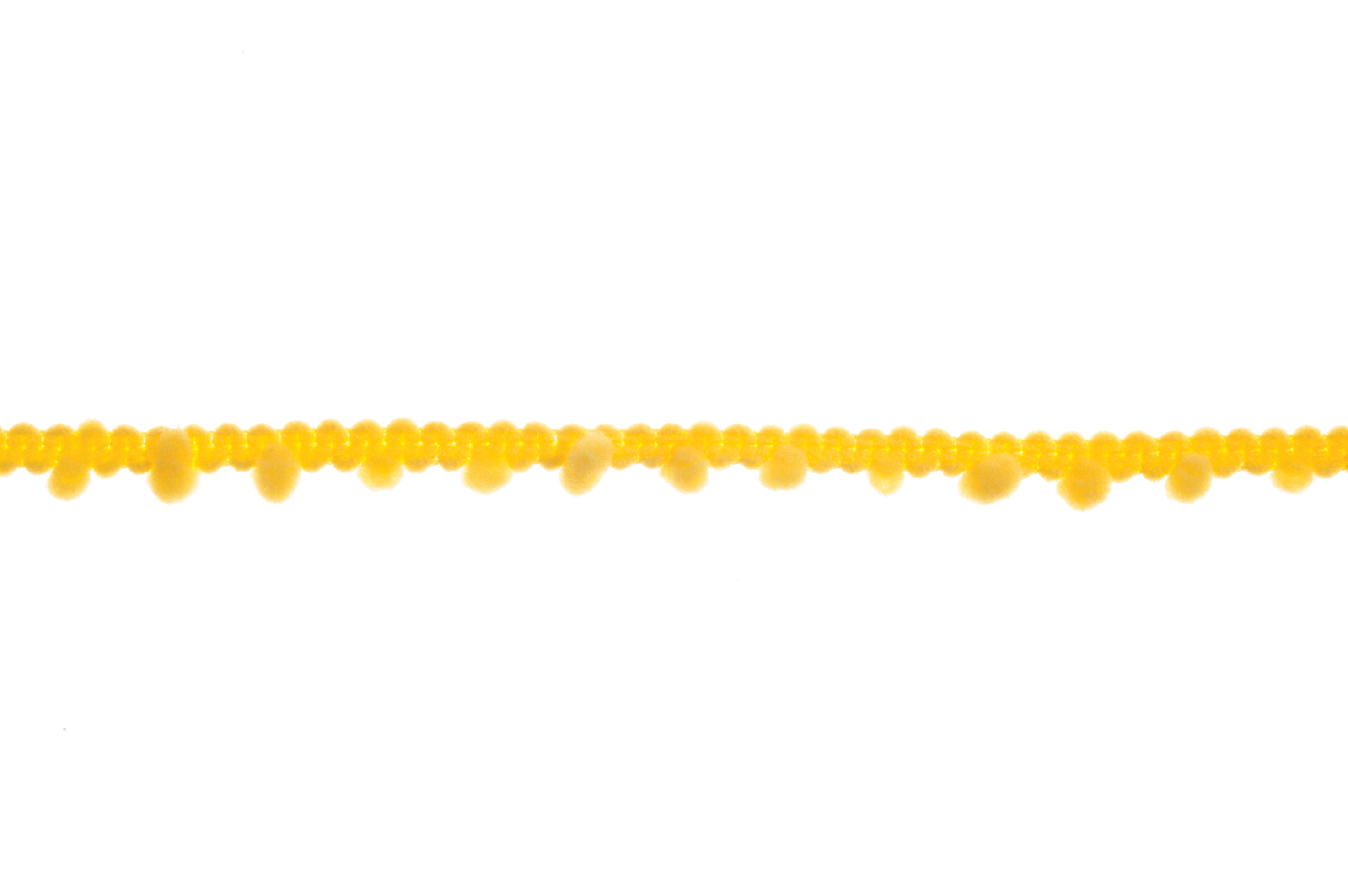 Pom Pom 27.4m x 7mm: Yellow - Per Meter by Trim