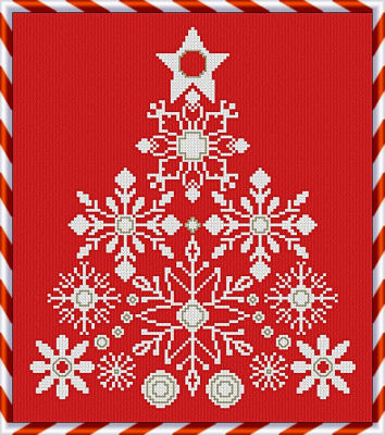  Alessandra Adelaide Needleworks -  Snow Christmas Tree - 2024 