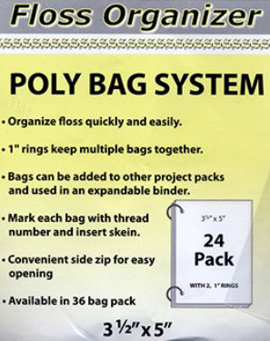 Floss Organizer Poly Bag System by Sullivans 