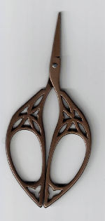 Sew Cool - Bronze Butterfly Embroidery Scissors.  10.2 cm 4¼" 