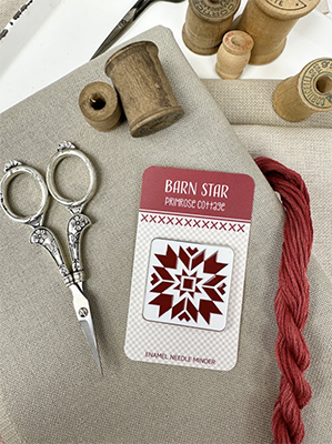 Primrose Cottage Stitches  - Barn Star Needle Minder