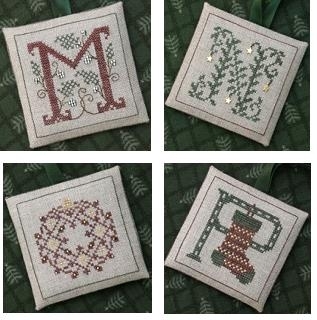 The Drawn Thread - DR235 - The Alphabet Ornaments - Number Four - M N O & P