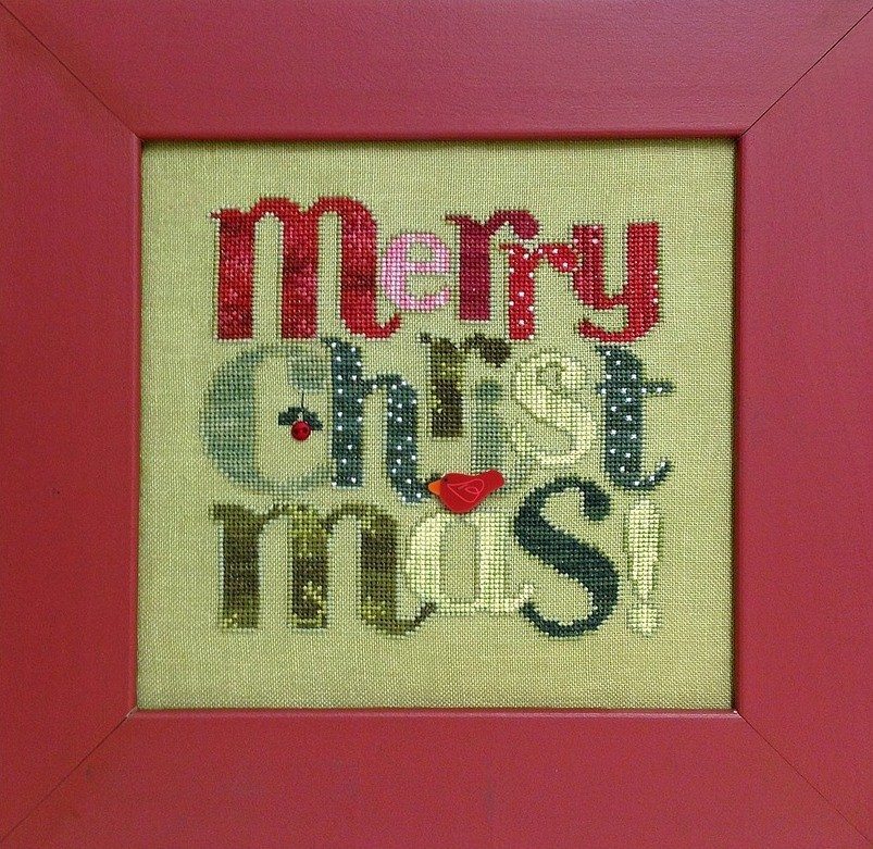 Merry Christmas  Chart & Buttons by Art to Heart 