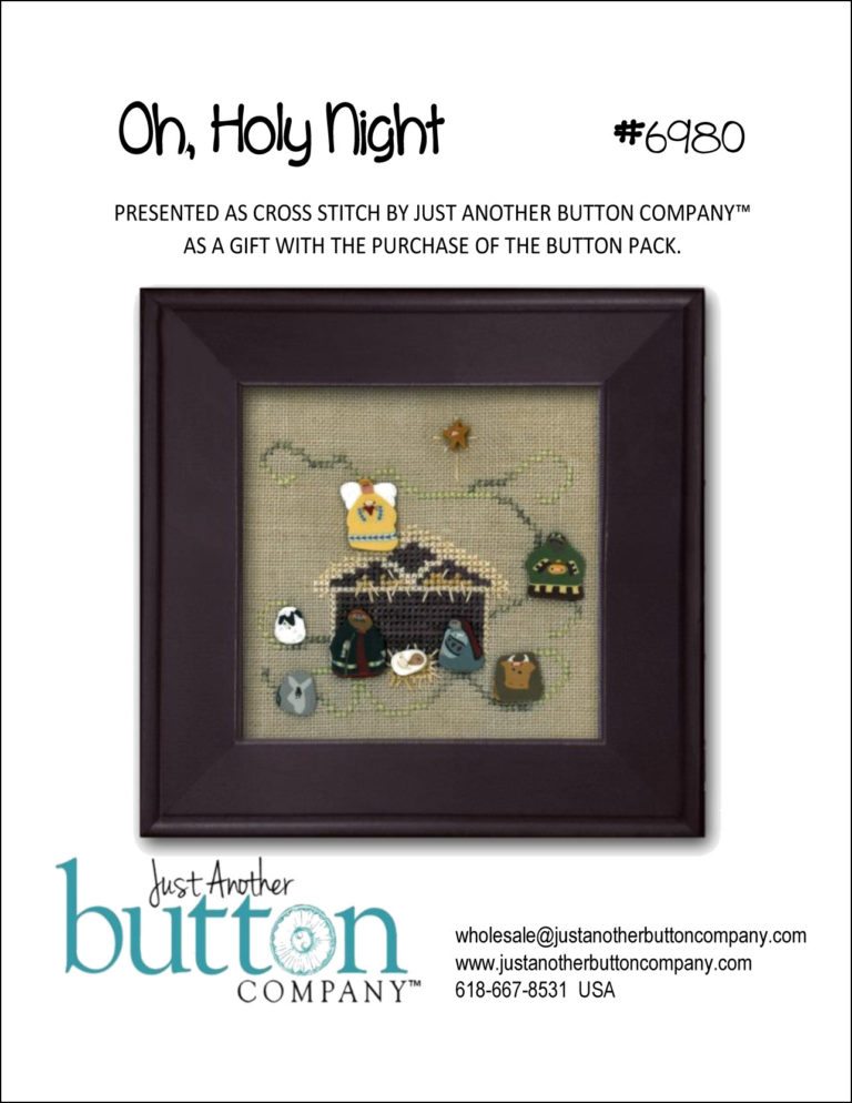Oh Holy Night  Buttons with free chart by Just Another Button Company  