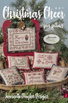 Christmas Cheer Pin Pillows by Jeannette Douglas Designs 