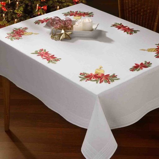 Printed Embroidered Tablecloth Kit No.21 - 077 by Deco - Line RRP £83.65