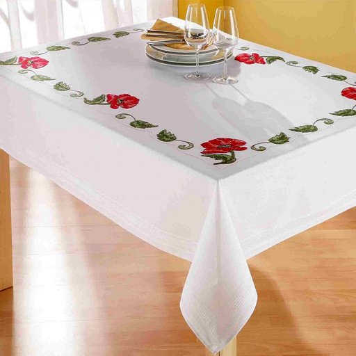 Printed Cross Stitch Table Cloth Kit No. 10-248 By Deco - Line RRP £83.65