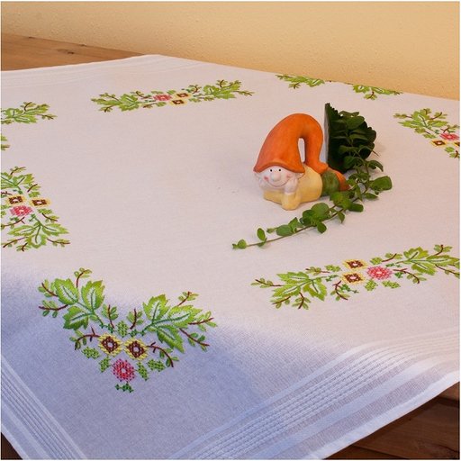 Printed Cross Stitch / Embroidery  Table Cloth Kit No. 1292 By Deco - Line  RRP £21.85