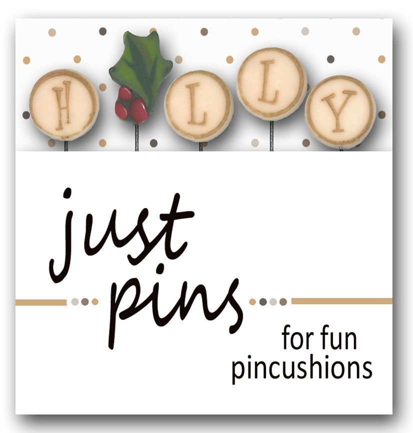 JP137 - Just Pins – H is for Holly   by Just Another Button Company 