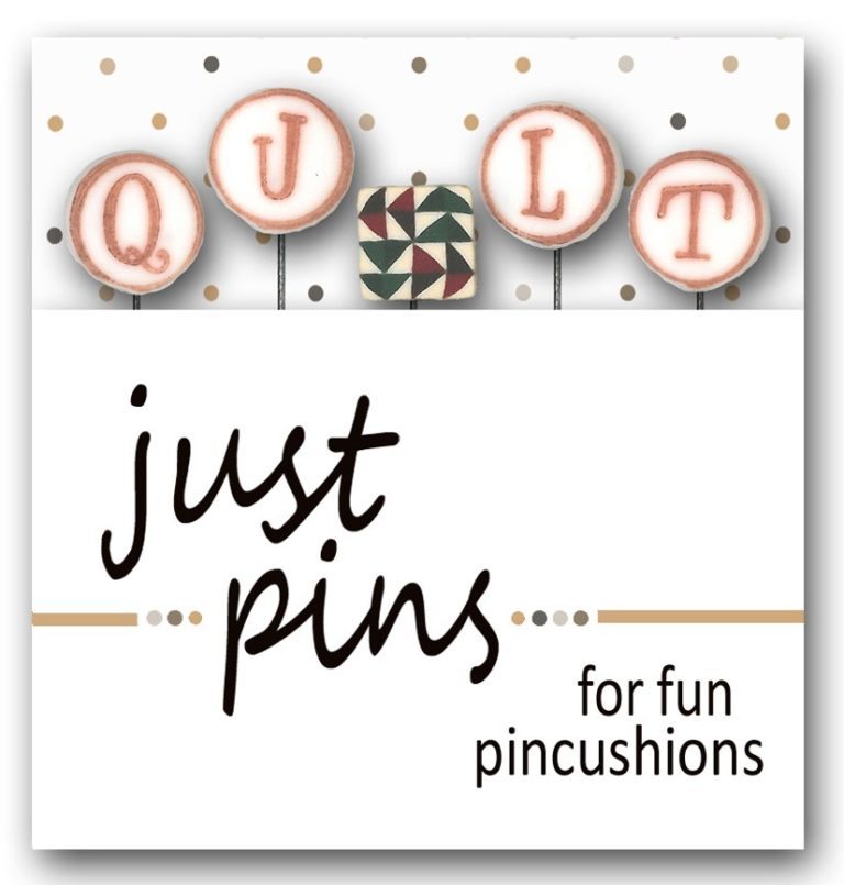 JP139  - Just Pins – Q is for Quilt  by Just Another Button Company 