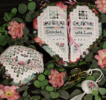 Beautiful Finishing 12 - Heart Etui - Stitcher's Etui, Biscornu  & Scissor Fob  by The Victoria Sampler