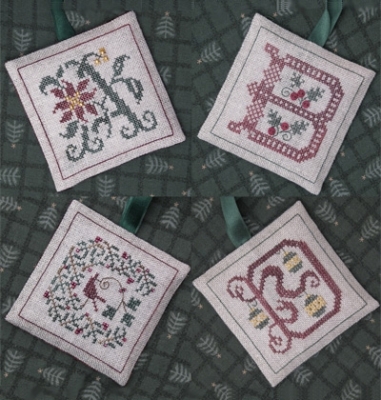 The Drawn Thread - DR224 - The Alphabet Ornaments - Number One - A B C  & D