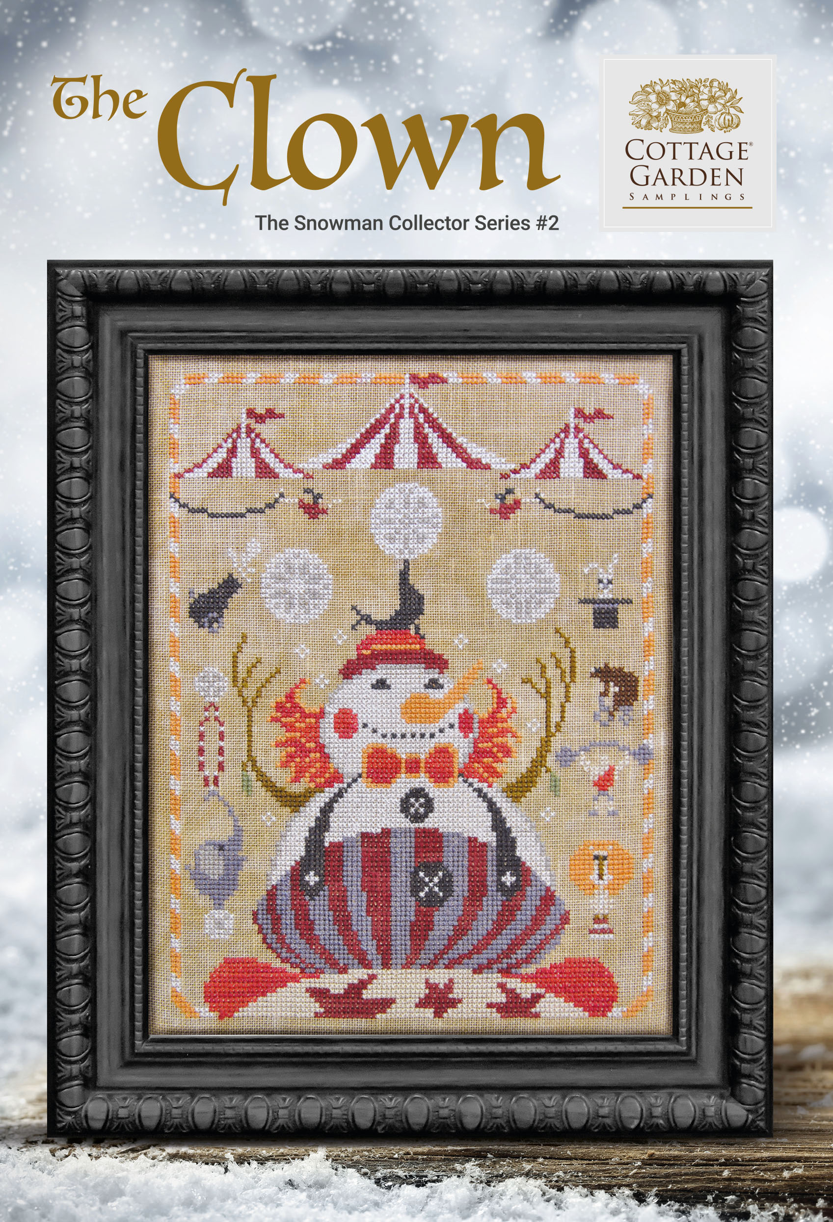 The Snowman Collection - Series 2 - The Clown  by Cottage Garden Samplings 