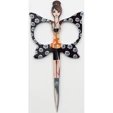  Embroidery Angel Scissors: Black