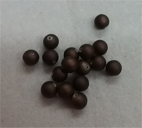Brown : Round : Approximately 8mm 