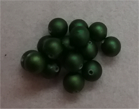 Green : Round : Approximately 8mm