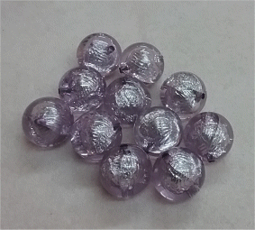 Purple /Foil  - Round 25mm Approximately 