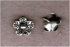 Tibetan Style Beads : Drop Flower beads : Approximately 14mm x 12mm : Plating Nickel Compliant : Antique Silver 