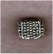 B Tibetan Style Beads : Square : Nickel Free : Antique Silver : Approximately 10mm x 7mm : Hole 2mm 
