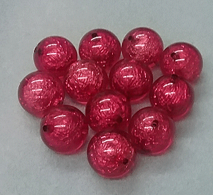 Pink Foil Dark  : Round  : Approximately 28mm 