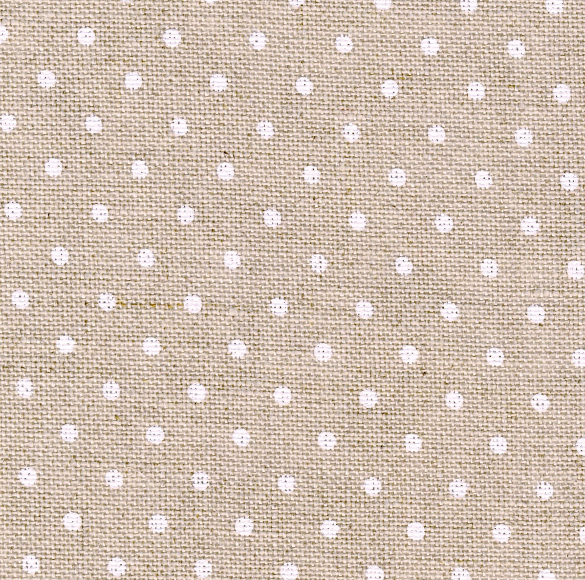 Raw /White Dot  : 5379 : 32 Belfast Linen : Per Meter 100cm x 140cm   