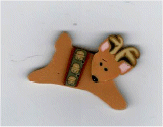 nh1111 Flying reindeer by Just Another Button Company
