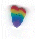 3362 Pastel Rainbow Heart : by Just Another Button Company