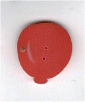 4517S  Small Red Balloon by Just Another Button Company