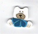 4409 Blue Bear Buddy by Just Another Button Company