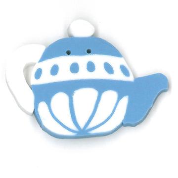 bw1001 Teapot - Blue & White by Just Another Button Company