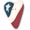3426L Heart Flag  by Just Another Button Company