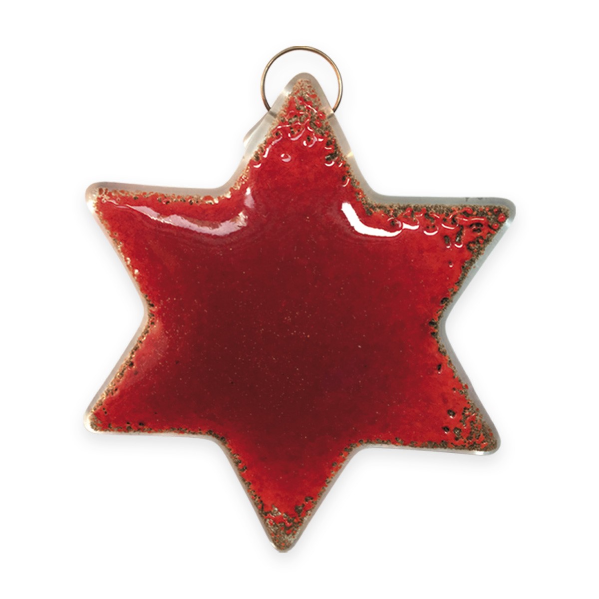 Star : Red: Tree ornament  : 1641-17 by Nobile'    
