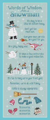 Sue Hillis Designs - L454 Snowman Wisdom