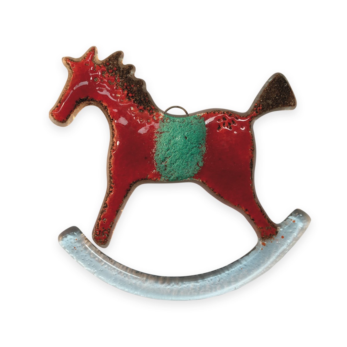 Rocking Horse : Red : Tree ornament  : 1643-17 by Nobile'  