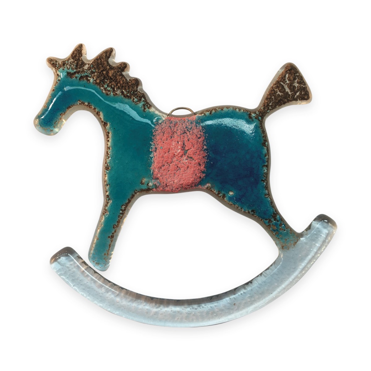 Rocking Horse : Blue : Tree ornament  : 1644-17 by Nobile'