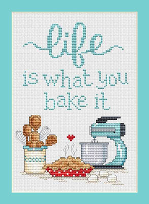 PS206 Life is what you bake it by Sue Hillis Designs 