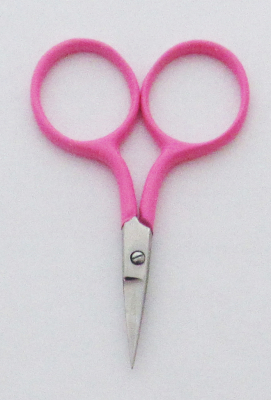 Tiny Snips Silver finish with Pink Handles Embroidery TM121P by Tamsco