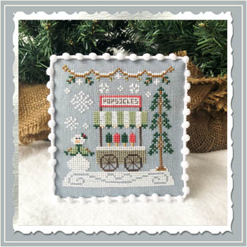 No 6 Popsicle Cart : Snow Village :   by Country Cottage Needleworks